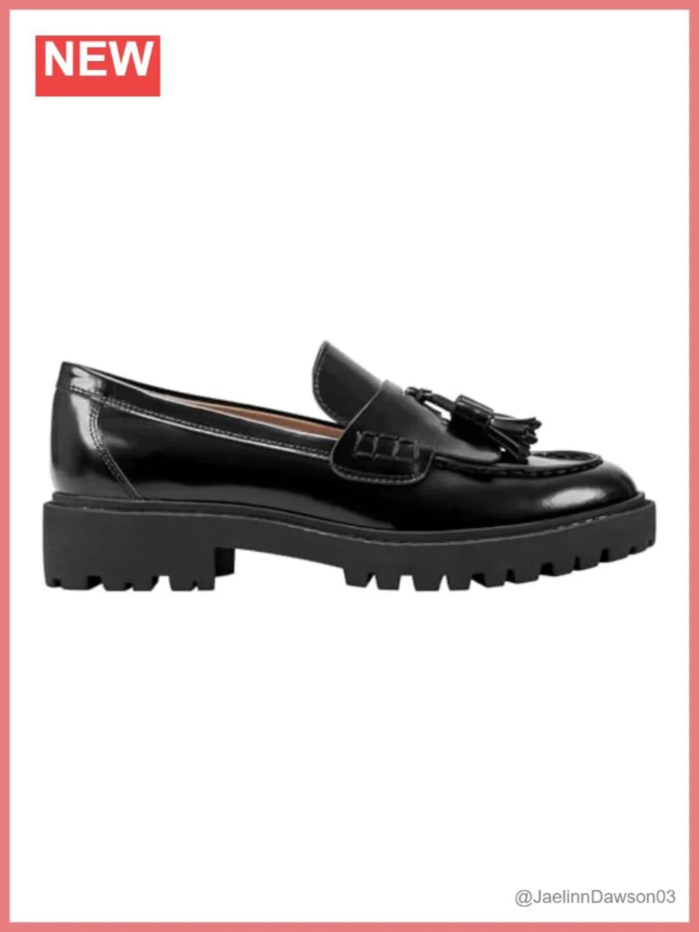 Marc Fisher LTD Ozzie Tassel Lug Sole Leather Loafers Slip-On